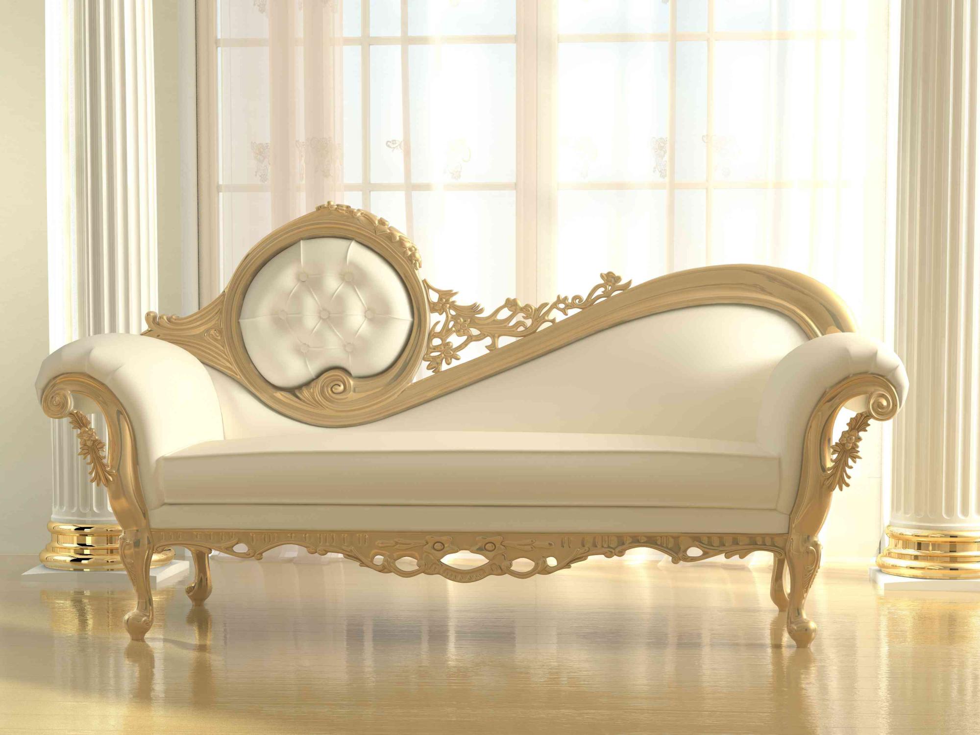 Luxurious sofa in modern interior apartment